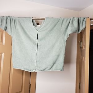 JJill green cardigan 2X